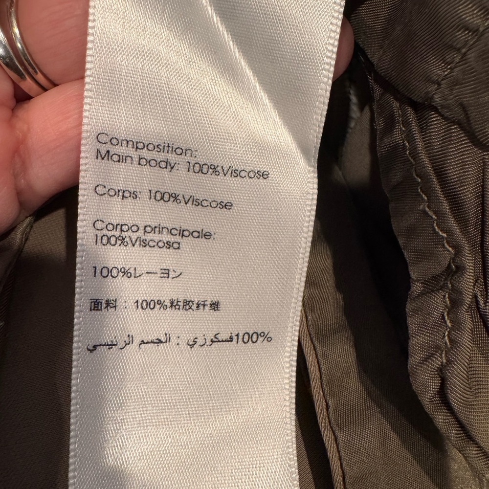 3.1 Phillip Lim Viscose Crop Joggers in Taupe Size 6 - Picture 7 of 8